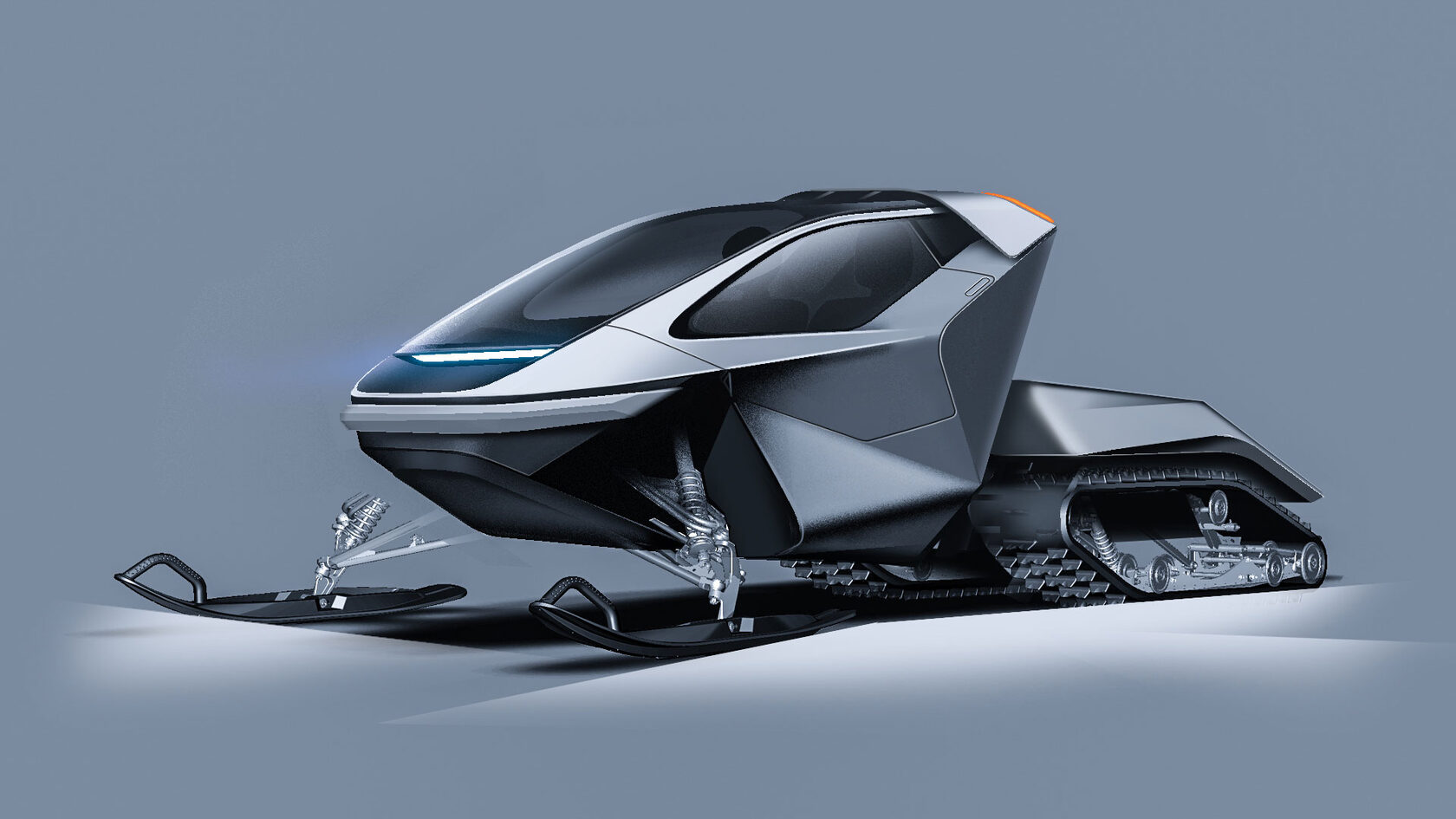 Концепт-эскиз Newtone Snowmobile, студийный ракурс